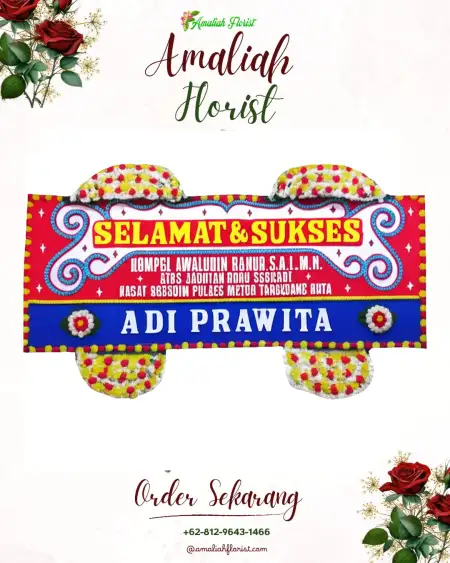 Papan Bunga Ucapan Selamat Paslaten Dua